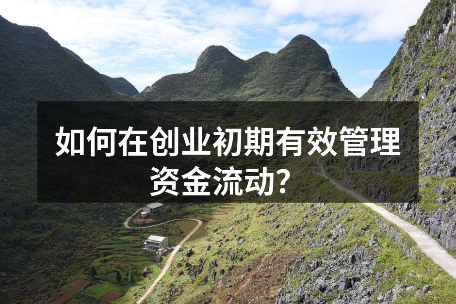 如何在创业初期有效管理资金流动？